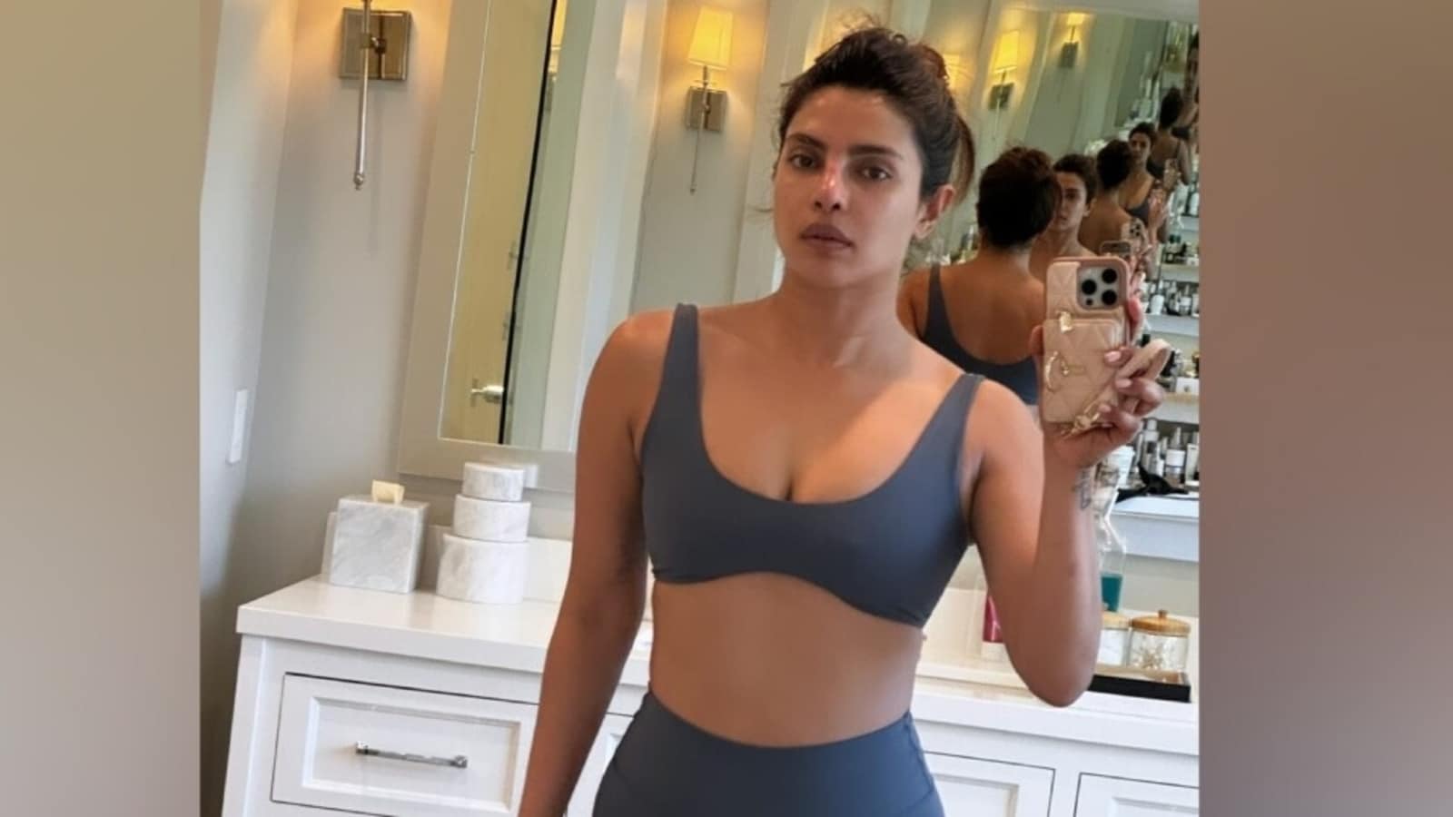 Priyanka Chopra shares pic of her toned post-workout body as she finally gets back to work; serves midweek motivation