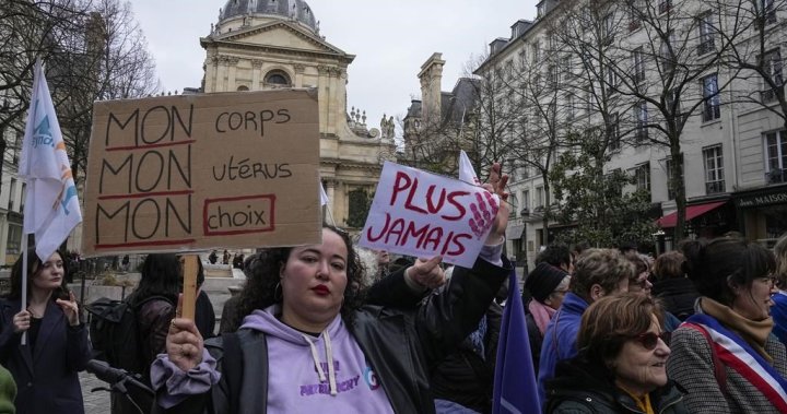 Abortion is now a constitutional right in France - National | Globalnews.ca