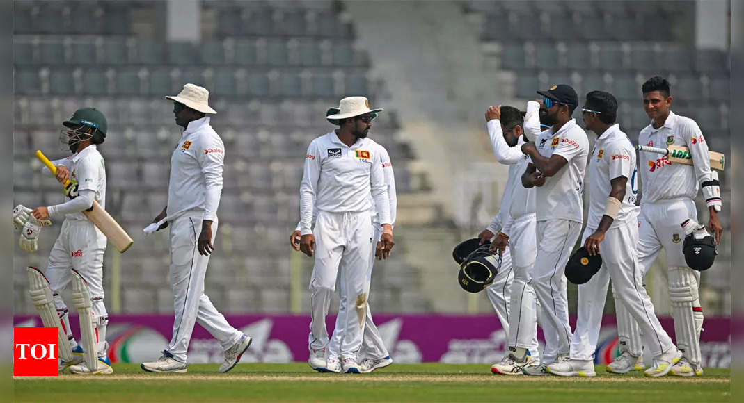 BAN vs SL 1st Test: Kamindu Mendis, Dhananjaya de Silva shine as Sri Lanka thrash Bangladesh by 328 runs | Cricket News – Times of India