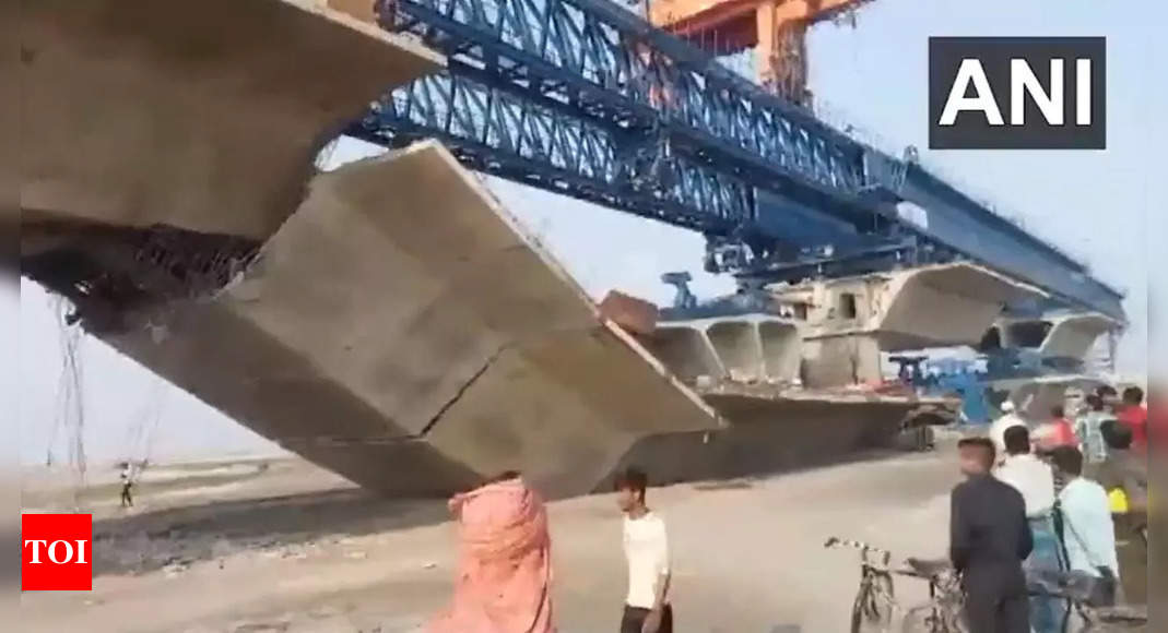 Bridge under construction collapses in Bihar’s Supaul | Patna News – Times of India