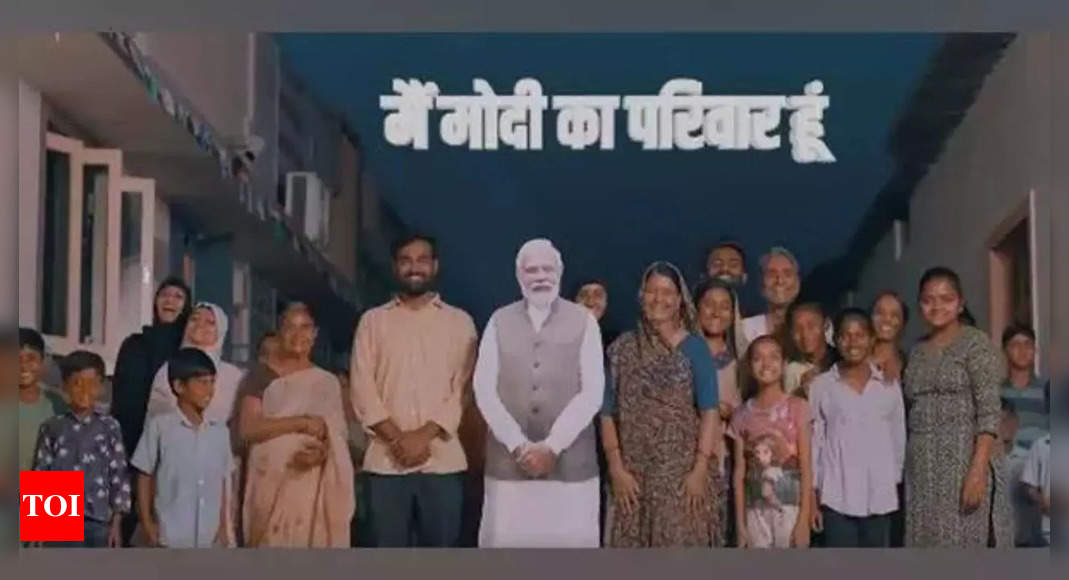 Campaign song titled ‘Mai Modi ka parivar hun’ released ahead of Lok Sabha polls | India News – Times of India