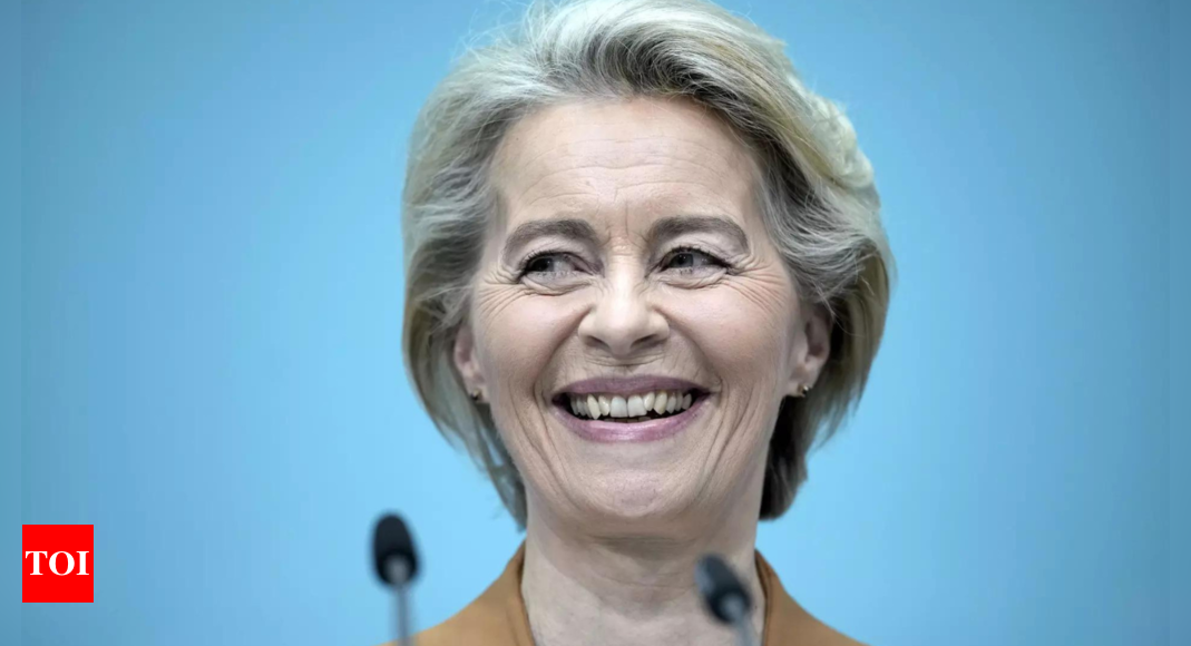 EU conservatives set to back von der Leyen for second term - Times of India