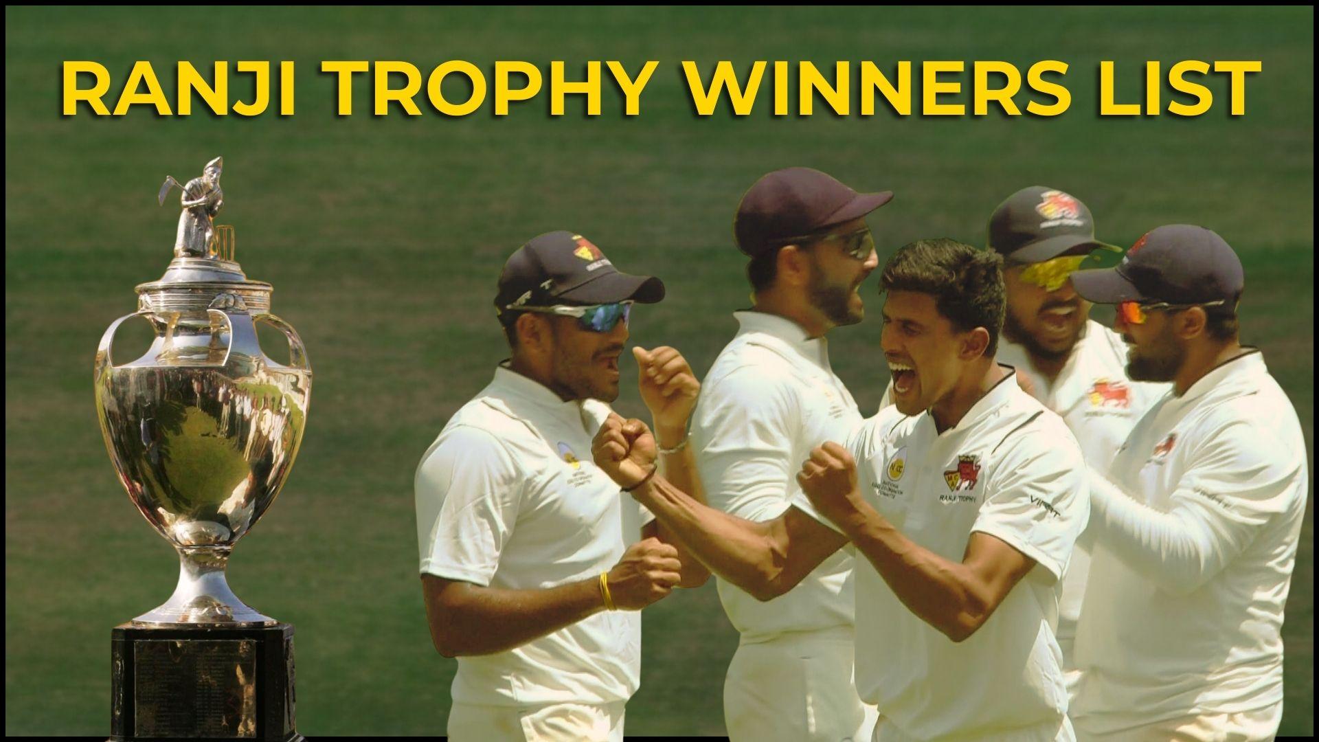 From 1934 to 2024: Full list of Ranji Trophy winners and runner-ups