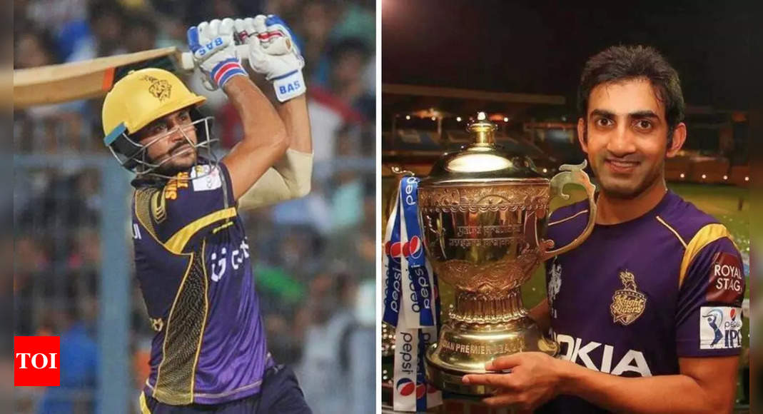 ‘Gauti bhai has done…’: Manish Pandey opens up on reuniting with Gautam Gambhir ahead of IPL 2024 | Cricket News – Times of India