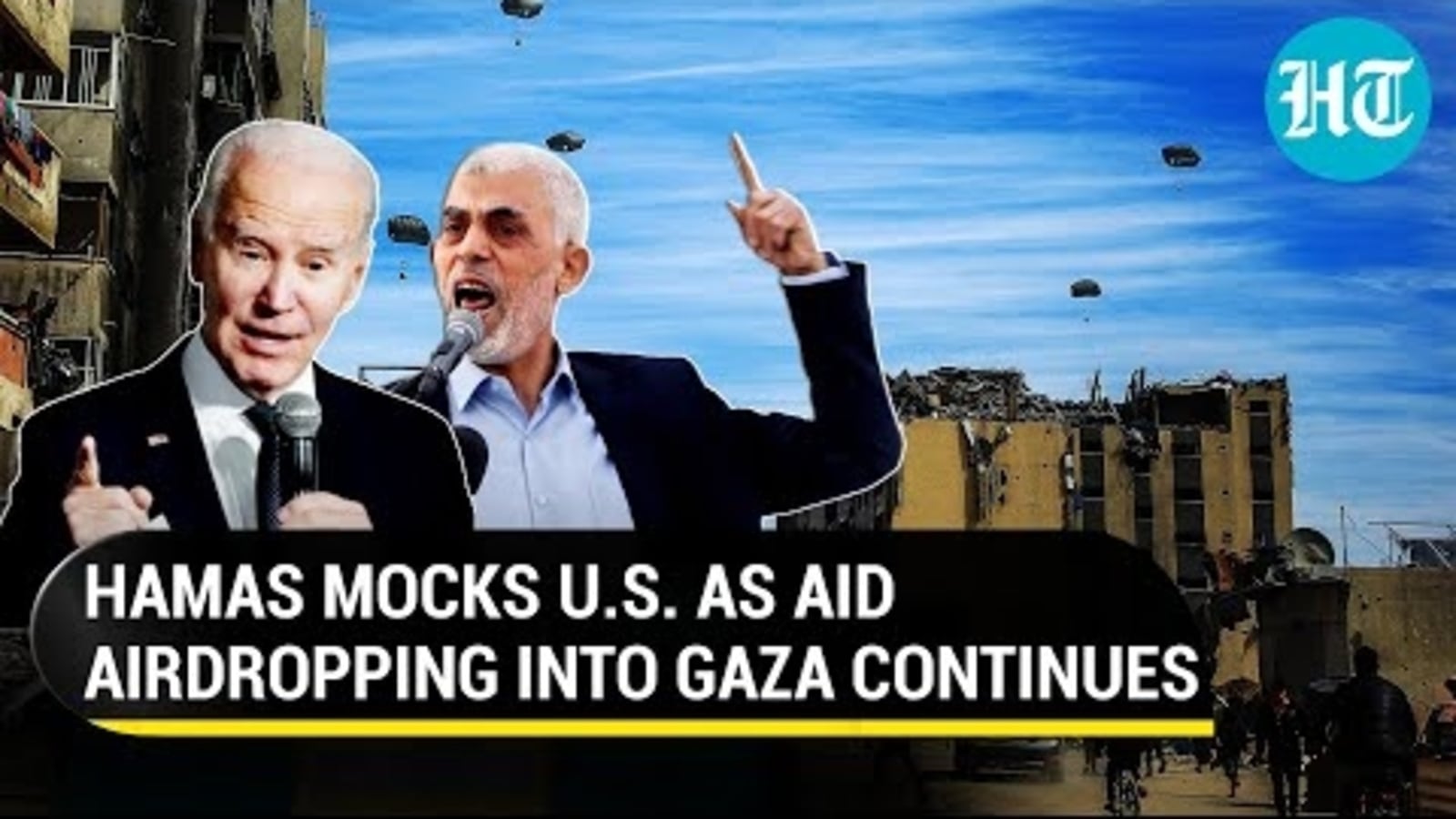 Hamas Lambasts U.S. For 'Risking Palestinian Lives' By Airdropping Aid Into Gaza | Watch
