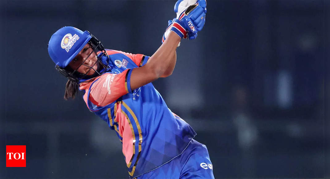 Harmanpreet Kaur’s sensational 95 propels Mumbai Indians to WPL playoffs | – Times of India