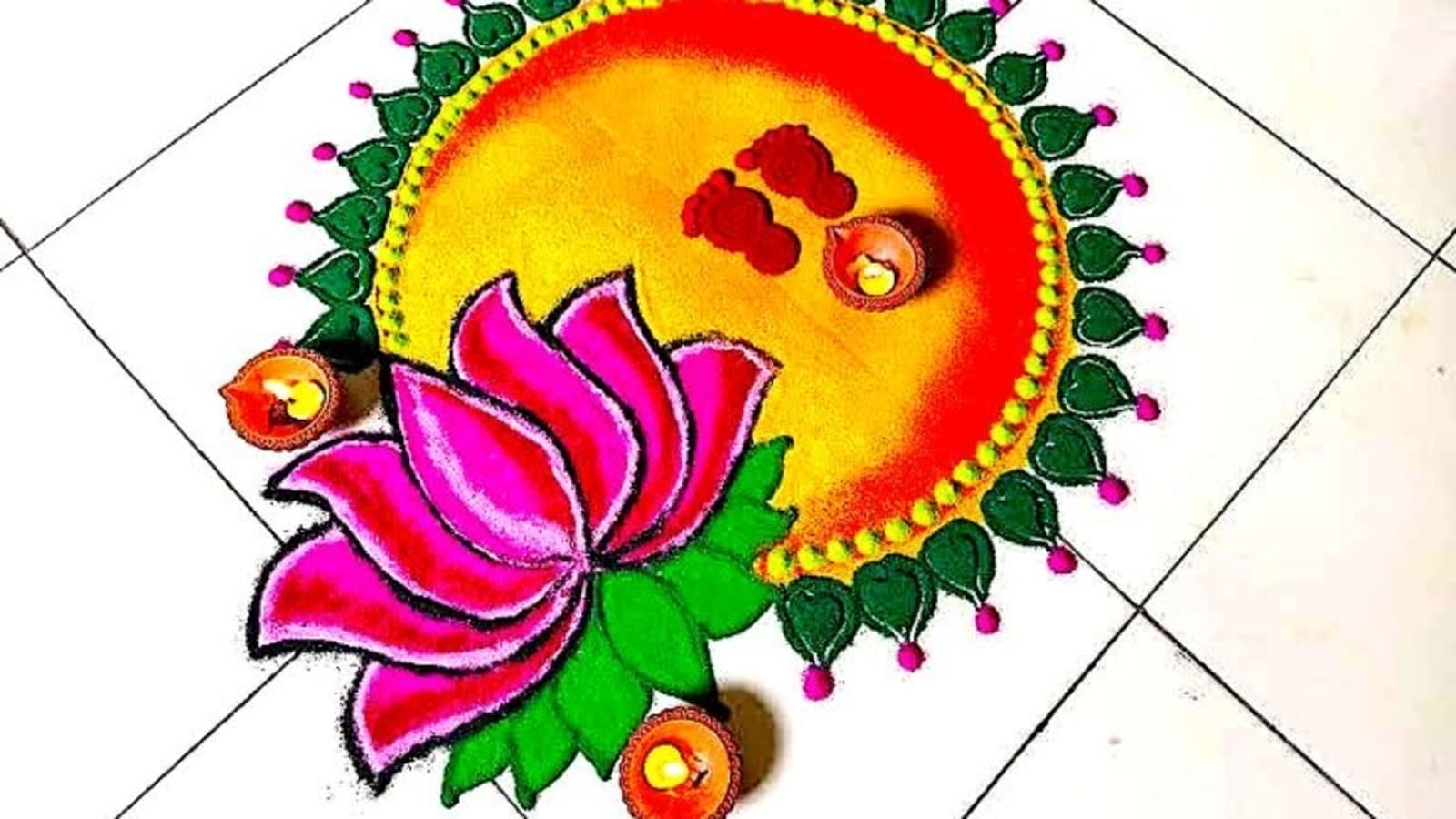 Holi 2024 Rangoli designs: 5 easy-to-make rangoli hacks to brighten your Holi celebrations