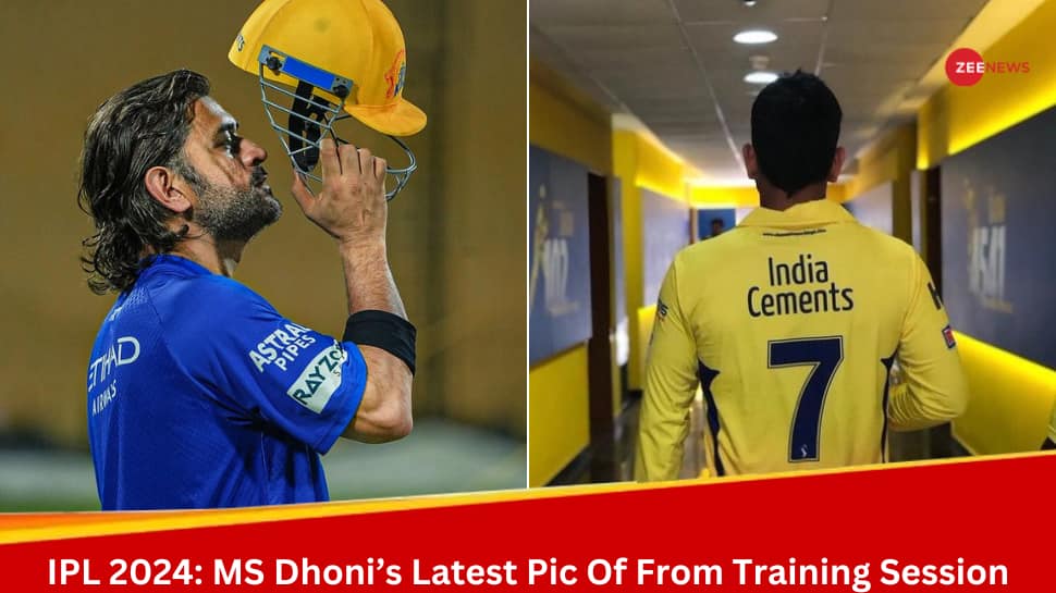 IPL 2024: Mahi Aa Raha Hai, CSK Share MS Dhonis Vintage Hair Look Pic From Training, See Viral Post Here