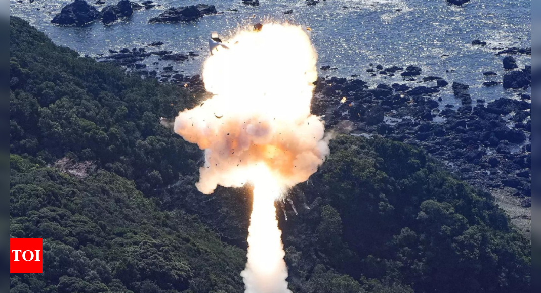 Japan's first privately developed rocket explodes shortly after takeoff - Times of India