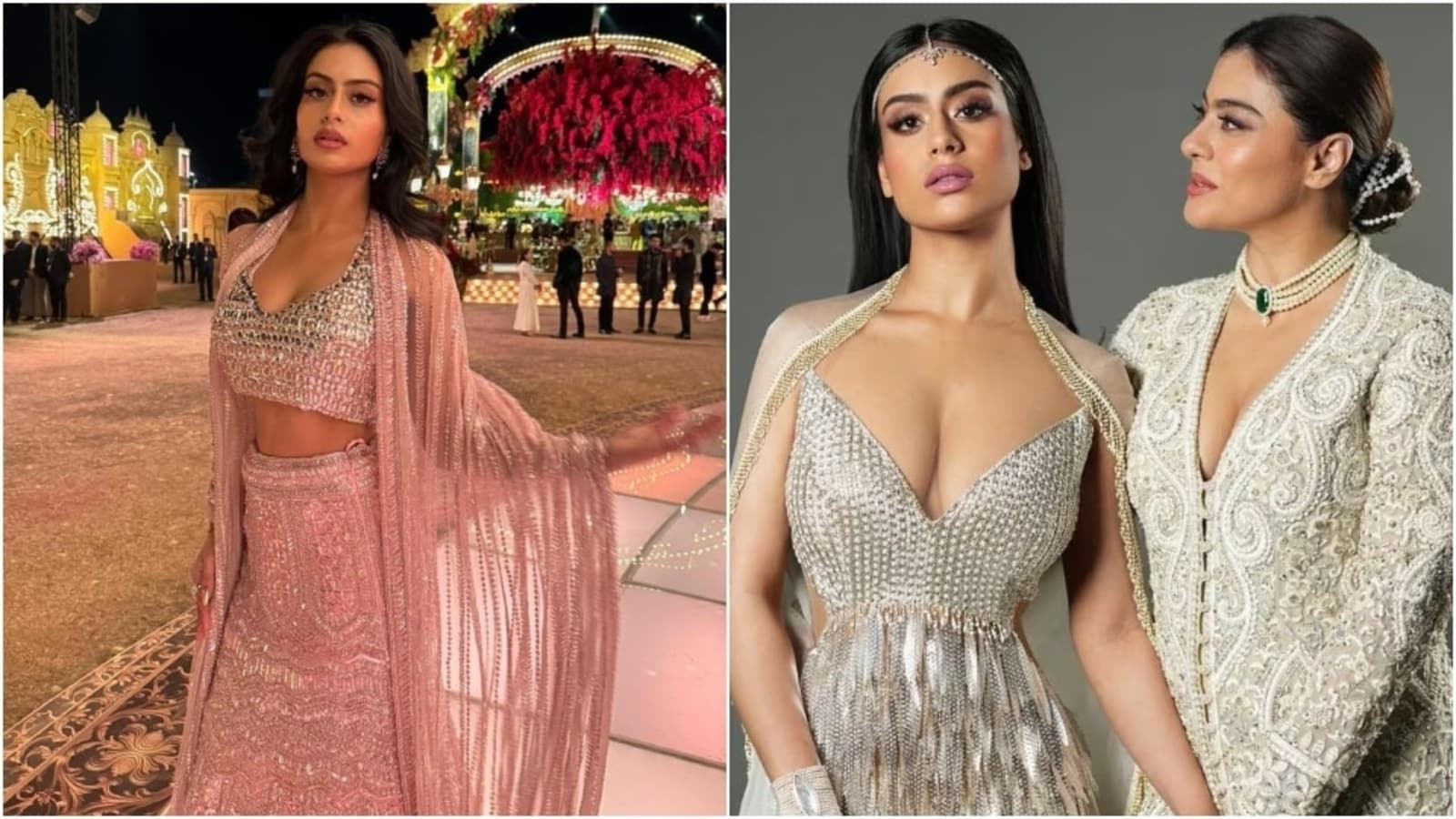 Kajol says daughter Nysa Devgan makes pink look badass in a pretty Manish Malhotra lehenga. All pics inside