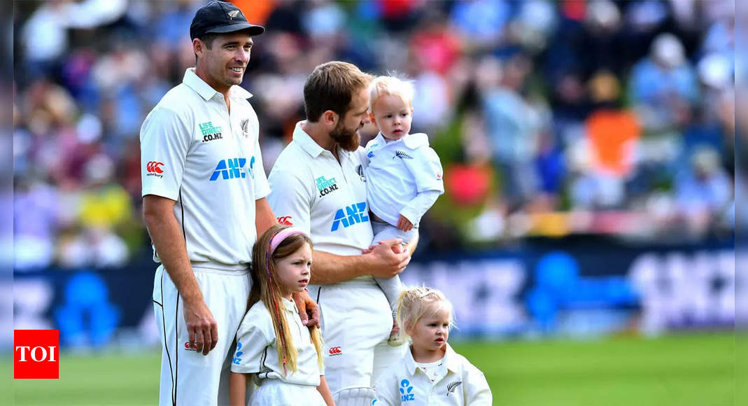 Kane Williamson and Tim Southee celebrate landmark 100th Test caps against Australia | Cricket News – Times of India