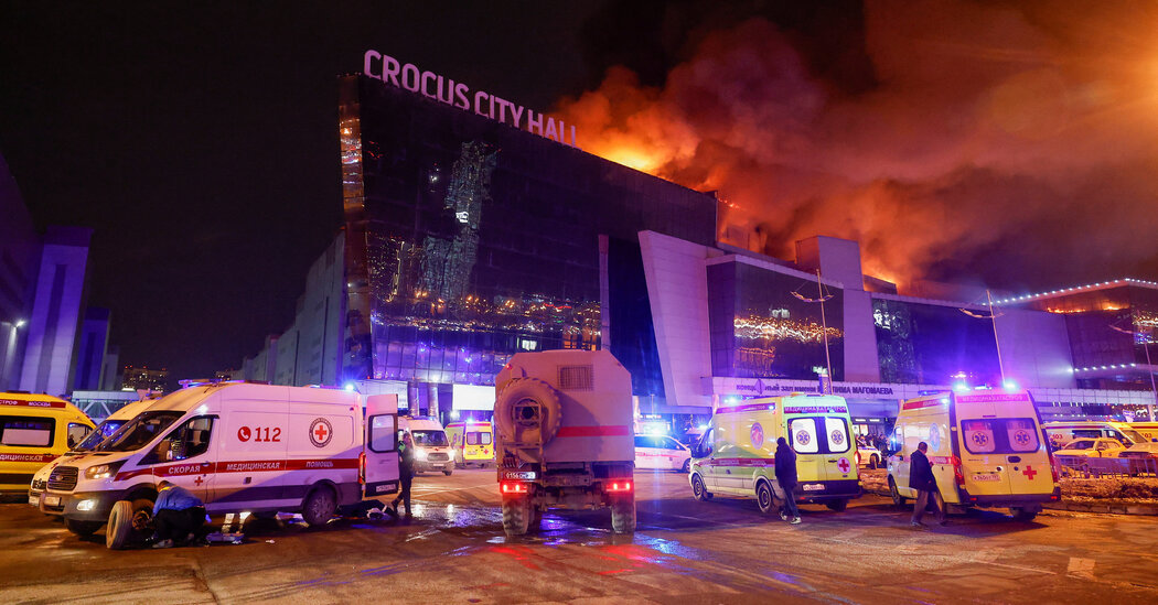 Live Updates: Gunmen Kill at Least 40 at Moscow Concert Hall, State Media Reports