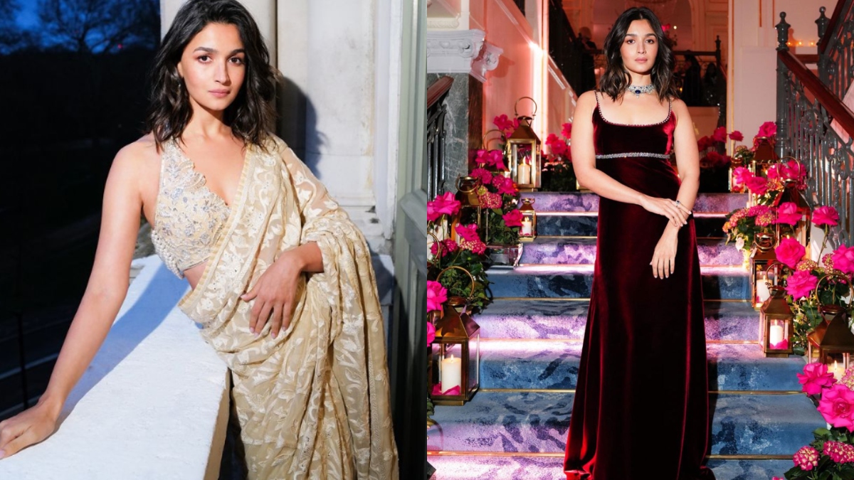 London: Alia Bhatt wears 30 year old saree at Hope Gala, sings ‘Ek Kuddi’ with Harshdeep Kaur | See Post