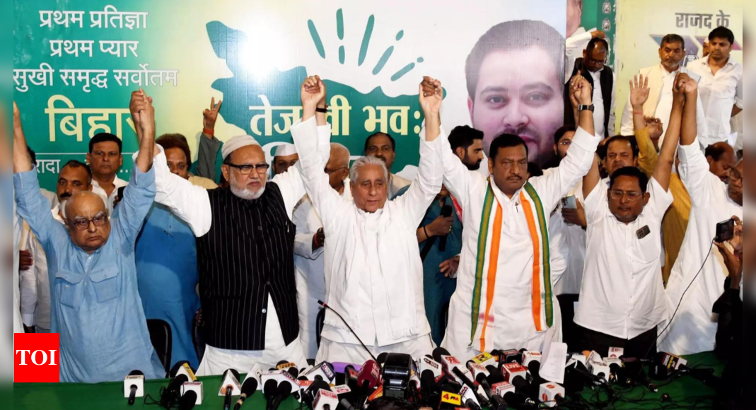 Mahagathbandhan announces Lok Sabha seat-sharing for Bihar | India News – Times of India