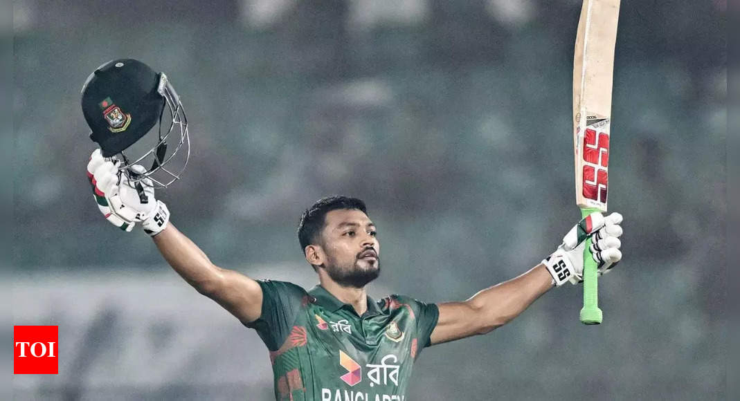 Najmul Shanto guides Bangladesh to comfortable win against Sri Lanka in first ODI | Cricket News – Times of India