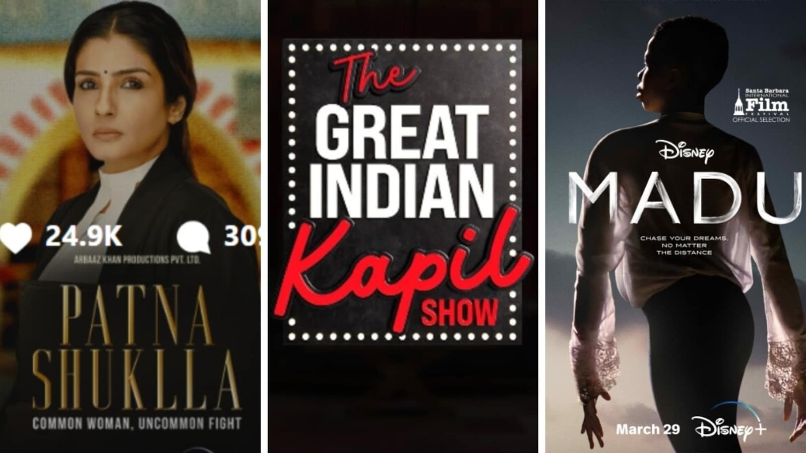 OTT releases to watch this weekend: The Great Indian Kapil Show to Madu, Patna Shukla and more