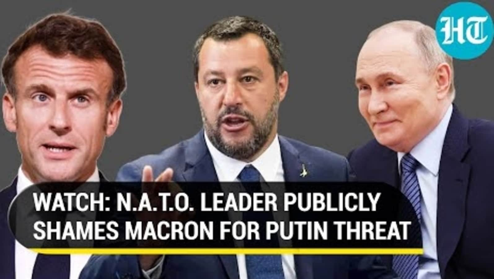 On Cam: NATO Leader Calls Macron ‘Danger To Europe, Warmonger’ For Ukraine Entry Threat To Russia