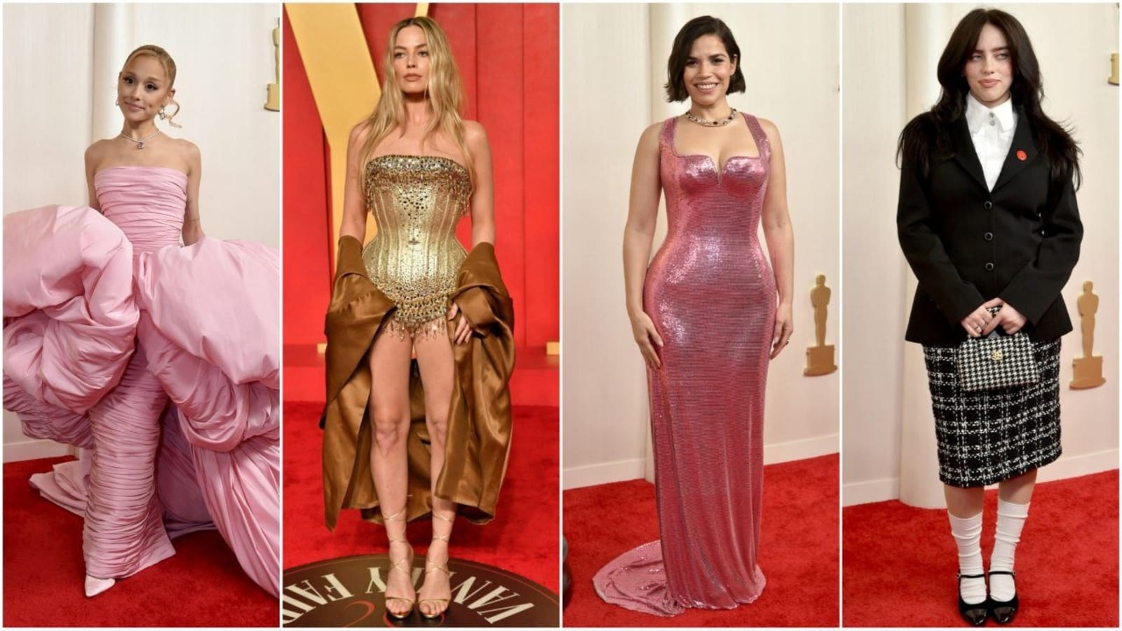 Oscars 2024: Strong silhouettes, sparkles and Barbie pink dominate the red carpet