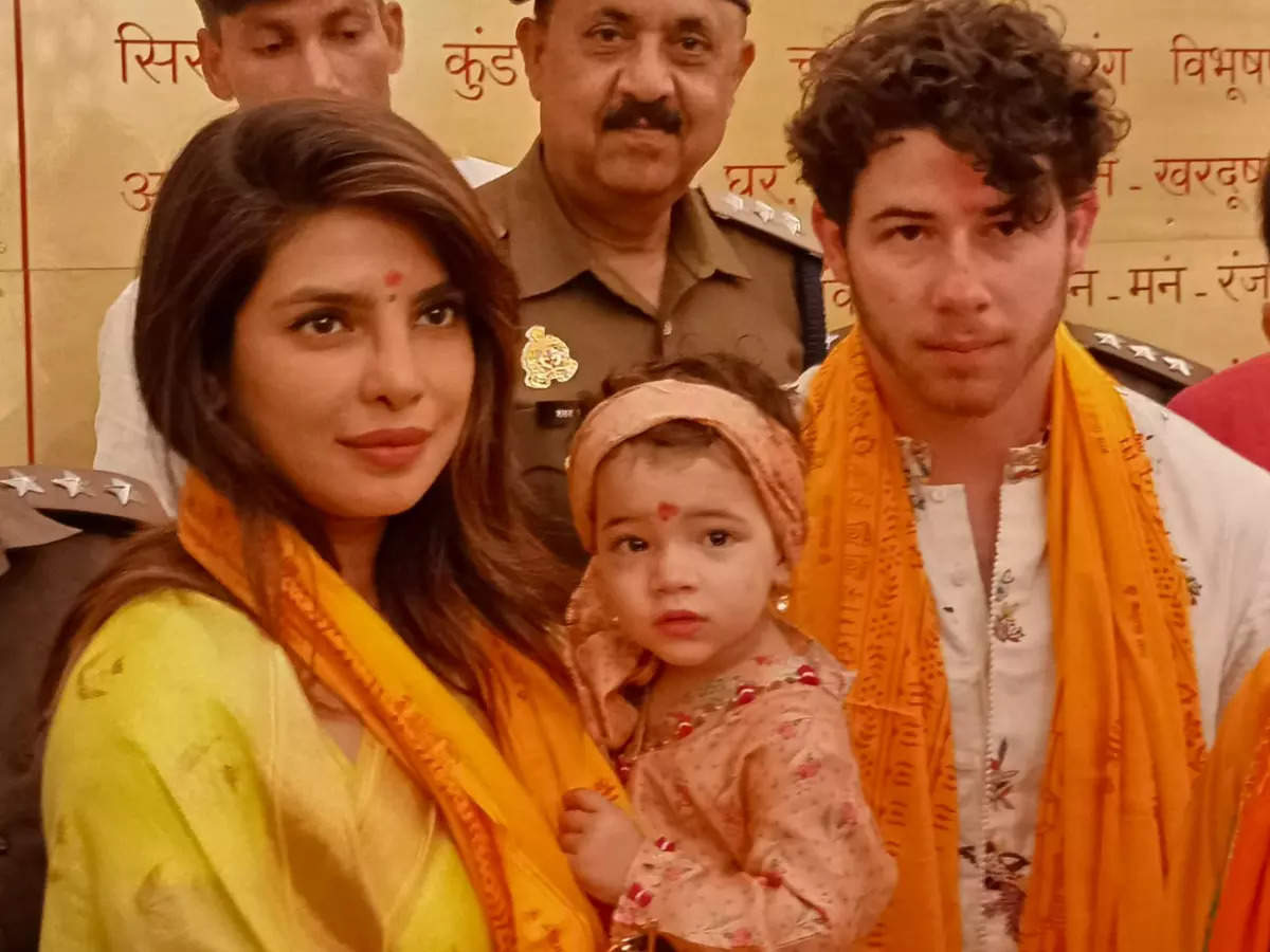 Priyanka Chopra Ram Mandir Ayodhya Visit: Priyanka Chopra, Nick Jonas and Malti Marie stun in Indian clothes as they visit Ram Lalla in Ayodhya