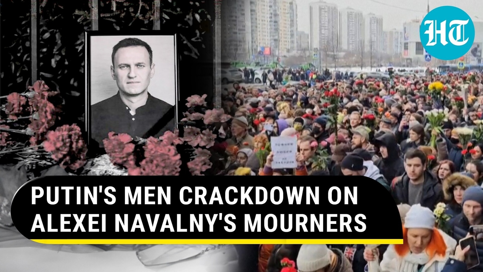 Putin's Bid To Silence Navalny's Mourners; Over 100 Detained As Anti-Russia Slogans Rock Nation
