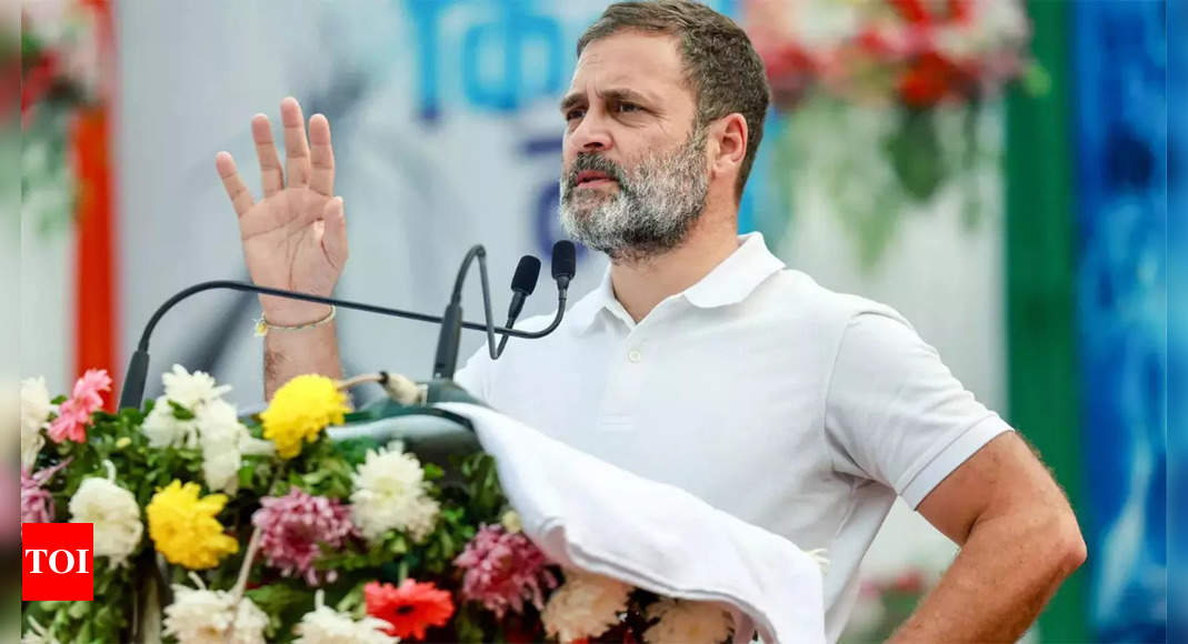 Rahul Gandhi claims India's unemployment rate is double that of Pakistan | - Times of India