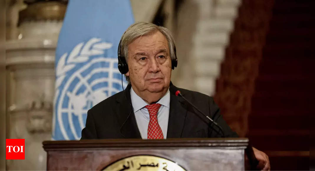 UN chief says it’s time to ‘truly flood’ Gaza with aid and calls starvation there an outrage – Times of India