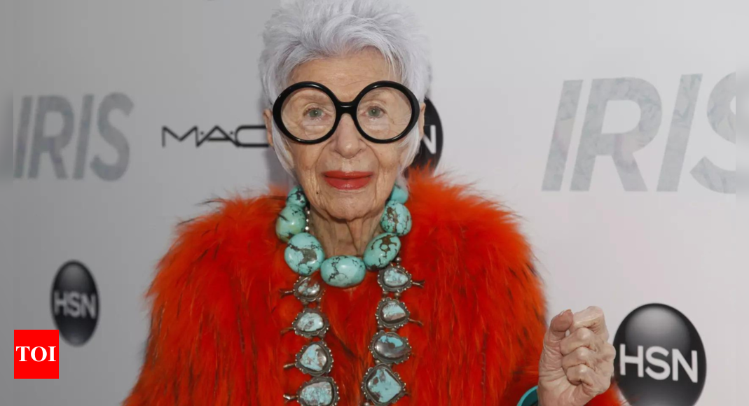 US designer, 'geriatric starlet' Iris Apfel dies age 102 - Times of India