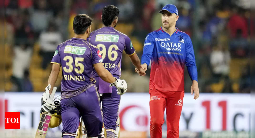 ‘Virat Kohli was struggling to…’: RCB skipper Faf du Plessis after losing to KKR | Cricket News – Times of India