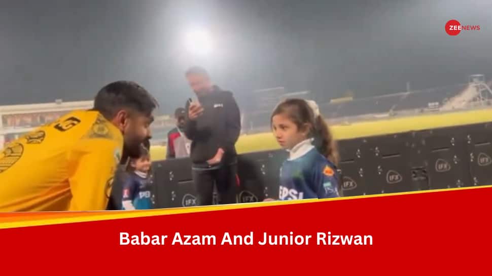 Watch: Babar Azams Playful Banter With Mohammad Rizwans Little Daughter Goes Viral After PSL 2024 Clash Between Peshawar Zalmi And Multan Sultans