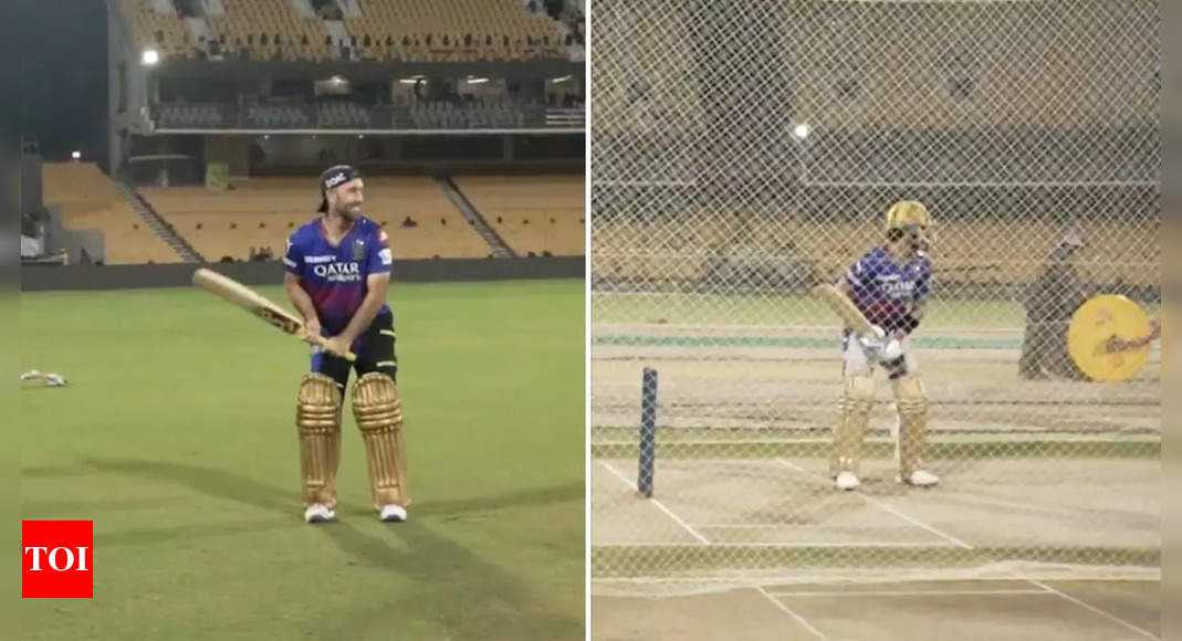 Watch: Glenn Maxwell hilariously imitates Virat Kohli’s batting style in RCB net session – Times of India