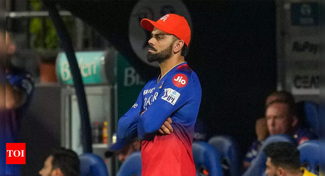 Anger, Hurt, Disappointment: Virat Kohli’s raw emotions on display in RCB’s fifth straight defeat. Watch | Cricket News – Times of India