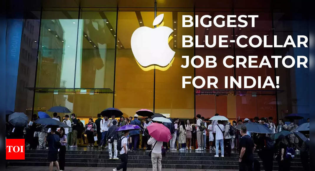 Apple ecosystem becomes biggest blue-collar job creator in India! 1.5 lakh direct jobs created since PLI scheme – Times of India