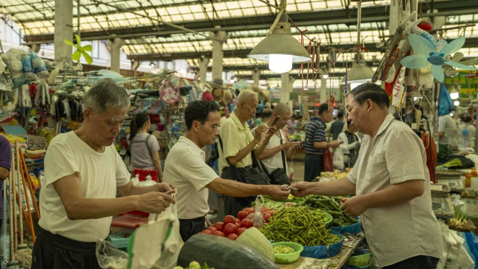 Asia markets largely fall as U.S. inflation stokes higher-for-longer rate worries; China CPI slows