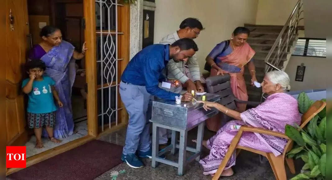 At 13 lakh, Maharashtra tops in voters aged 85+; UP next with 10.4 lakh | India News – Times of India