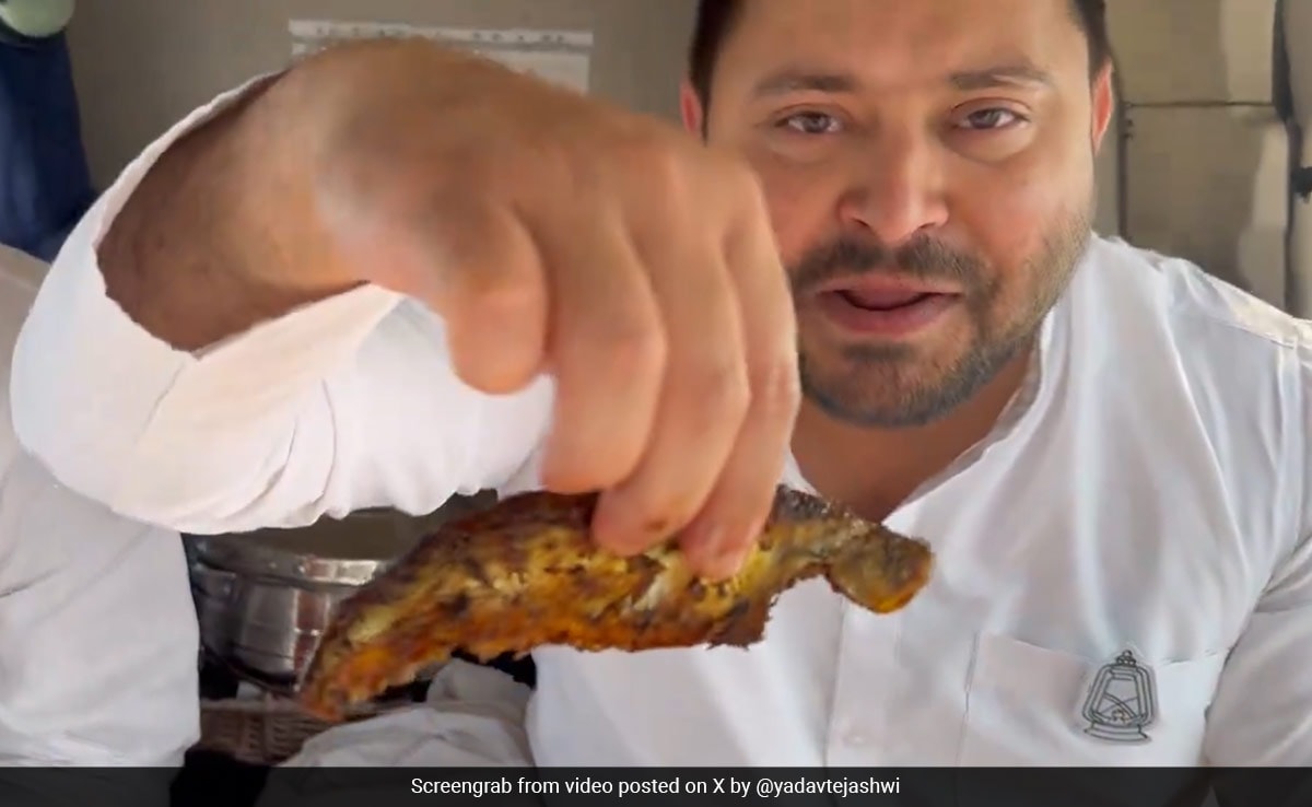 BJP Roasts Tejashwi Yadav Over Fish Meal Video During Navratri, He Hits Back