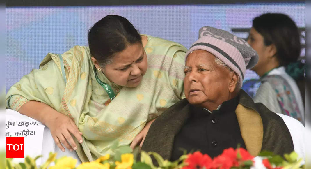 BJP shreds Lalu’s daughter Misa Bharti over her remarks against Prime Minister Modi | India News – Times of India