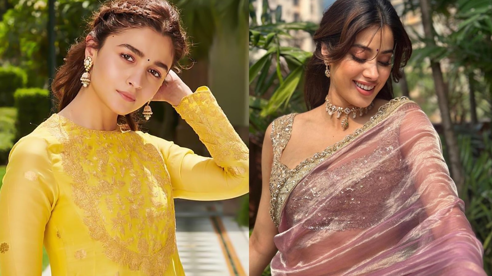 Baisakhi 2024: Get inspired by Alia Bhatt, Janhvi Kapoor and other Bollywood beauties on what to wear today