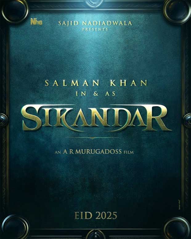 CONFIRMED! Salman Khan announces film Sikandar for Eid 2025 with Sajid Nadiadwala and AR Murugadoss : Bollywood News – Bollywood Hungama