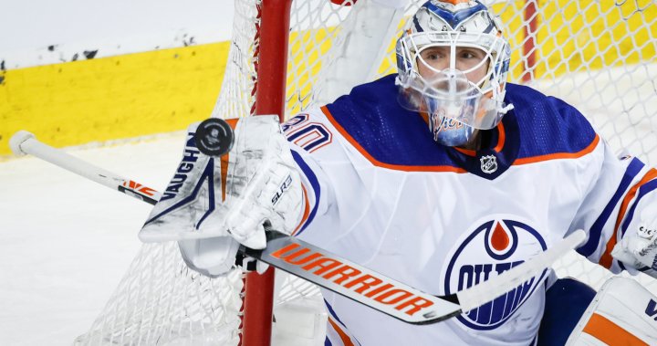 Calvin Pickard backstops Edmonton Oilers to victory in Calgary – Edmonton | Globalnews.ca