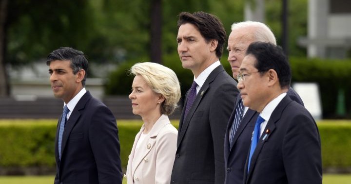 Canada, other G7 leaders condemn Iran attack in meeting convened by Biden – National | Globalnews.ca