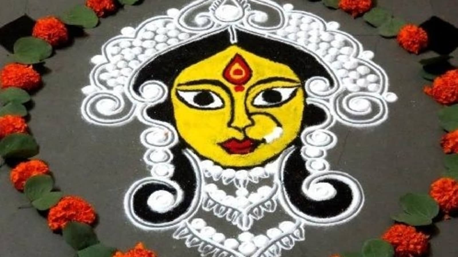 Chaitra Navratri 2024 rangoli: 12 easy to make rangoli designs