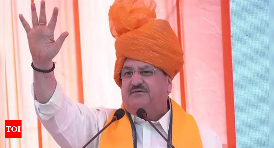 Congress party used to divide people and did vote bank politics: JP Nadda | India News – Times of India