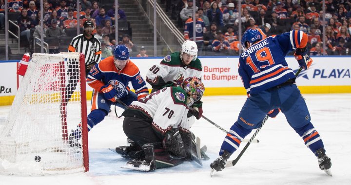 Edmonton Oilers come up short in OT loss to Coyotes – Edmonton | Globalnews.ca