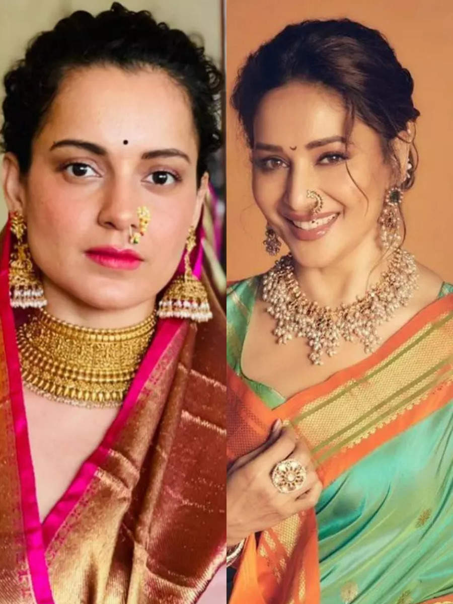 From Kangana Ranaut to Madhuri Dixit: Nauvari sari inspiration for Gudi Padwa