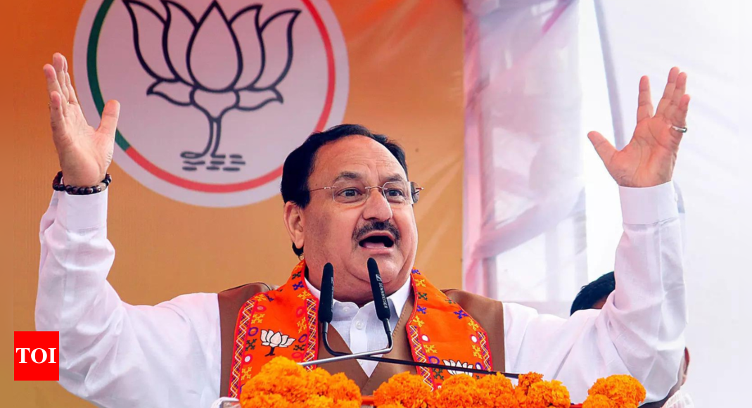 INDIA bloc leaders are either on bail or in jail: Nadda | India News – Times of India