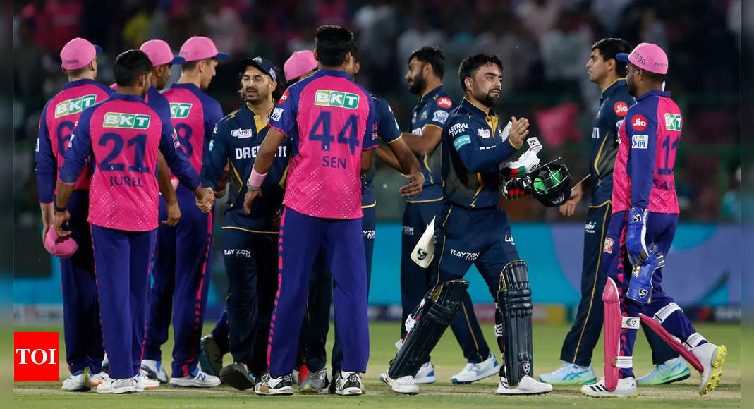 IPL 2024: Gujarat Titans pull off a heist to hand Rajasthan Royals first defeat of season | Cricket News – Times of India