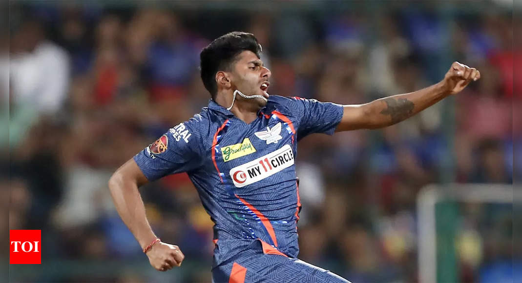 IPL 2024: Pacy Mayank Yadav derails Royal Challengers Bengaluru in Lucknow Super Giants’ win | Cricket News – Times of India