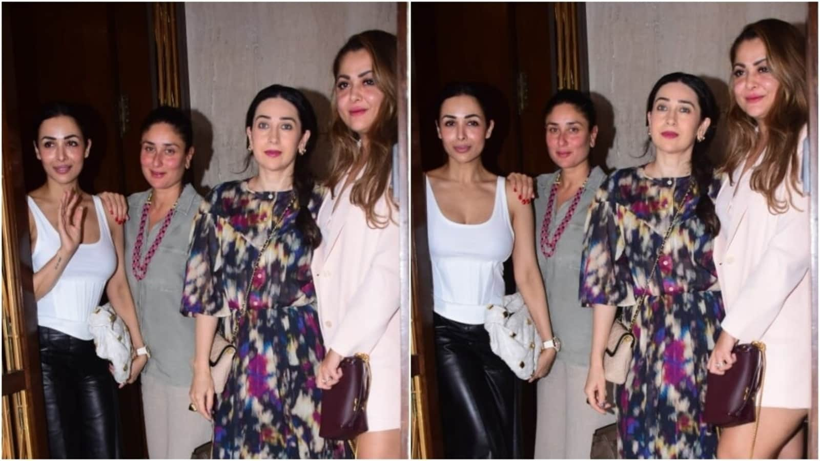 Kareena Kapoor and Malaika Arora make neutrals look chic; Karisma Kapoor-Amrita Arora stun in stylish fits on night out