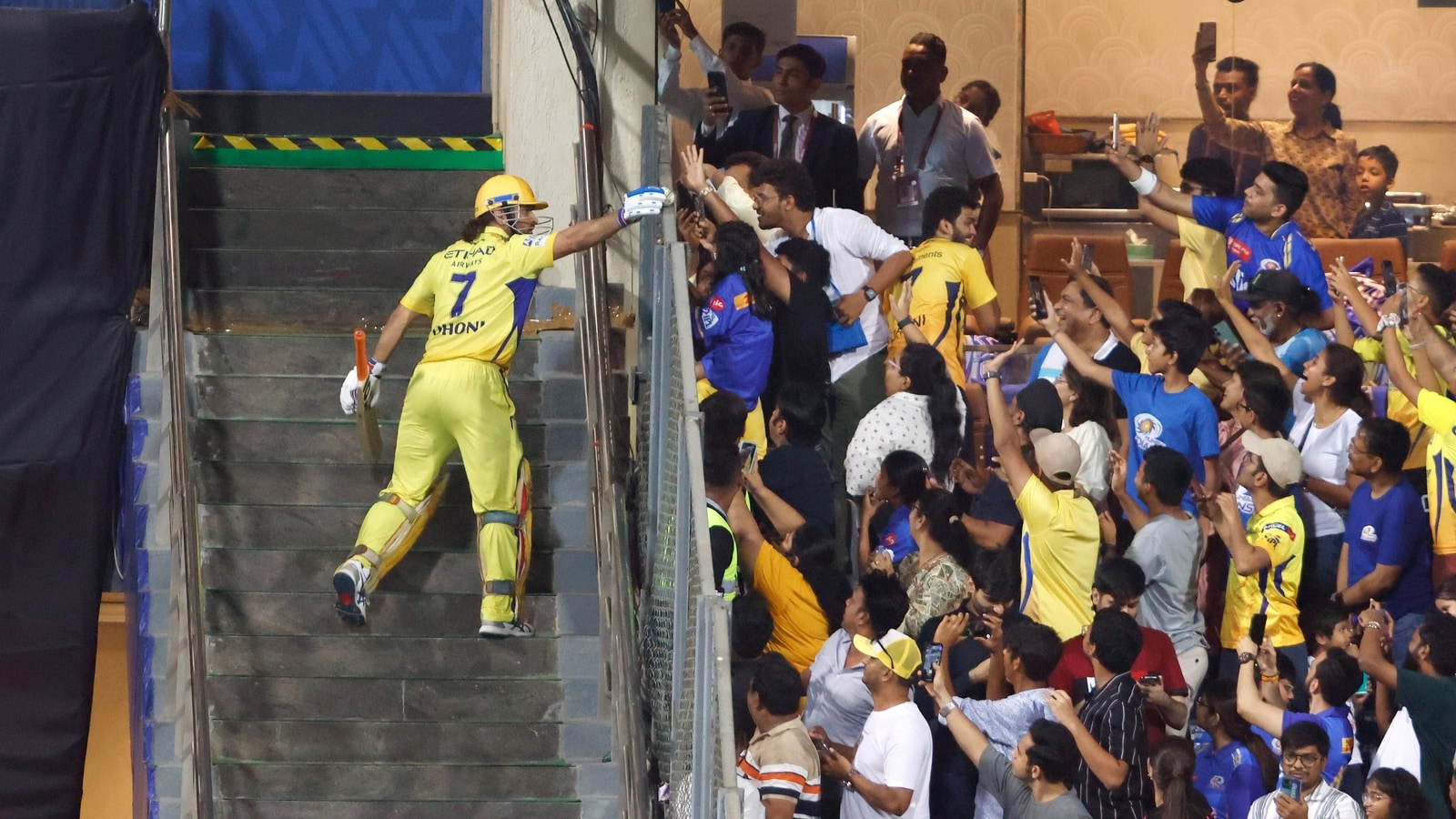 MS Dhoni gifts match ball he hit for six against Hardik Pandya to young fan in heartwarming gesture