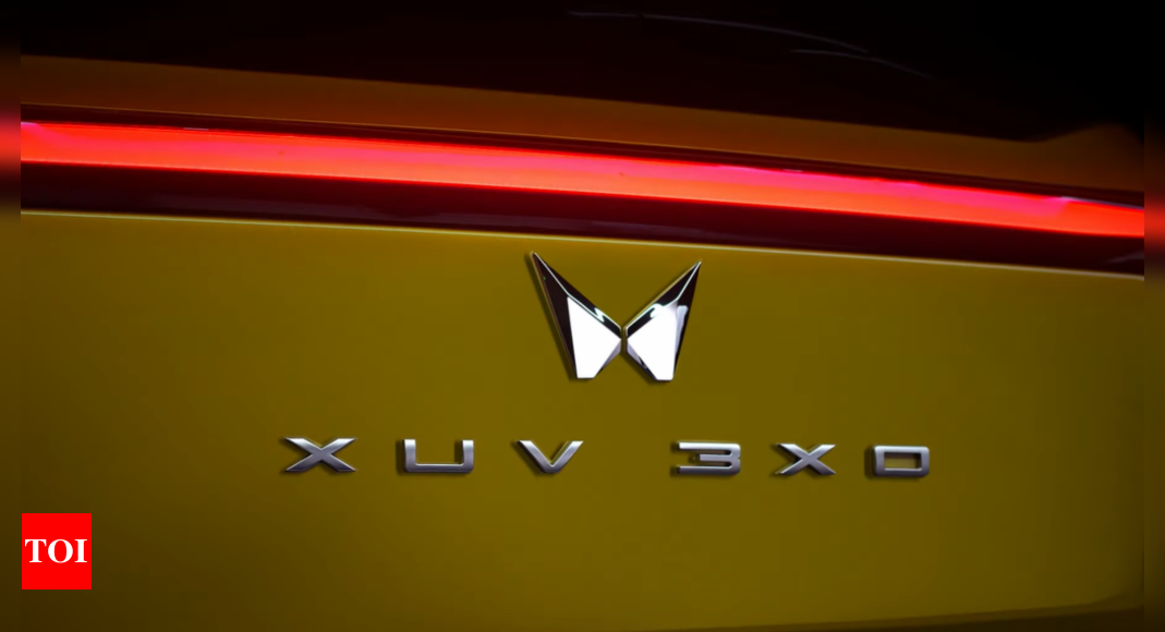 Mahindra XUV 3XO teased ahead of launch: Panoramic sunroof, XUV 400-inspired interiors and more - Times of India